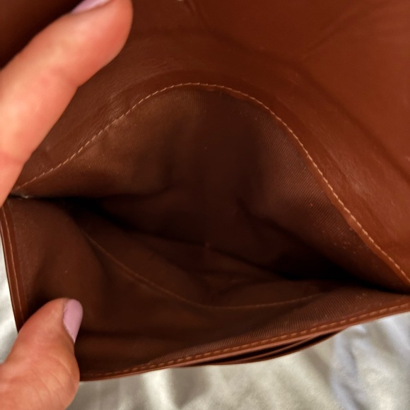 (Wallet) Plaid Wallet with Brown Trim - Picture 5 of 7